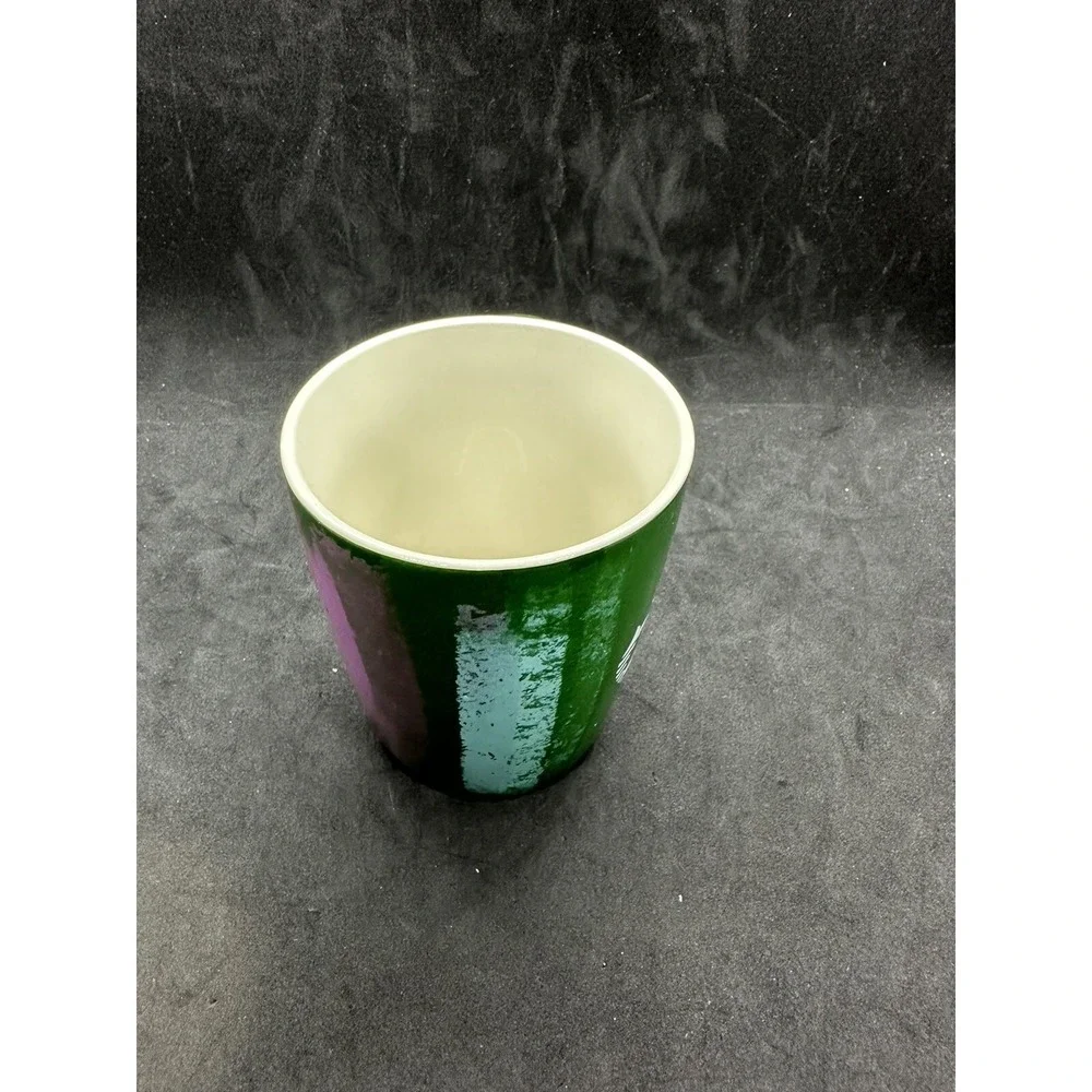 2021 Starbucks Brushstroke Collectible Mermaid Coffee Mug Red Green Purple 10 Oz
